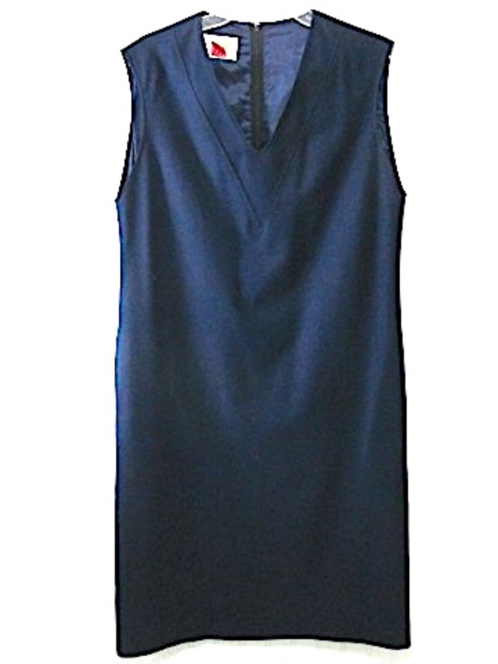 Pendleton Dark Blue Sleeveless Wool Dress, Size L